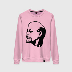 Свитшот хлопковый женский Ленин: скульптура, цвет: светло-розовый