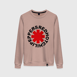 Свитшот хлопковый женский Red Hot Chili Peppers, цвет: пыльно-розовый