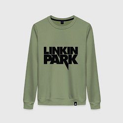 Свитшот хлопковый женский Linkin Park, цвет: авокадо