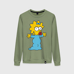 Женский свитшот Maggie Simpson