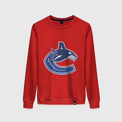 Свитшот хлопковый женский Vancouver Canucks, цвет: красный