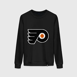 Свитшот хлопковый женский Philadelphia Flyers, цвет: черный