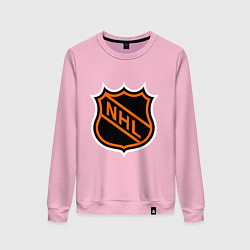 Свитшот хлопковый женский NHL, цвет: светло-розовый