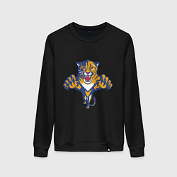 Свитшот хлопковый женский Florida Panthers, цвет: черный