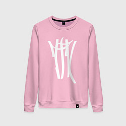 Свитшот хлопковый женский ТГК, цвет: светло-розовый