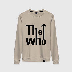 Свитшот хлопковый женский The Who, цвет: миндальный