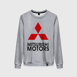 Свитшот хлопковый женский Mitsubishi, цвет: меланж