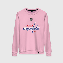 Свитшот хлопковый женский Washington Capitals: Ovechkin 8, цвет: светло-розовый
