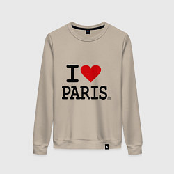 Женский свитшот I love Paris