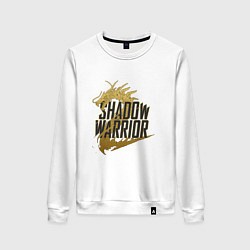 Свитшот хлопковый женский Shadow Warrior, цвет: белый