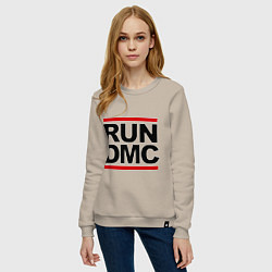 Свитшот хлопковый женский Run DMC, цвет: миндальный — фото 2