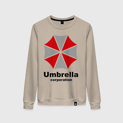 Свитшот хлопковый женский Umbrella corporation, цвет: миндальный