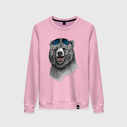Женский свитшот Медведь в очках