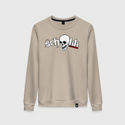 Свитшот хлопковый женский Schokk, цвет: миндальный