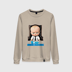 Свитшот хлопковый женский Boss Baby, цвет: миндальный