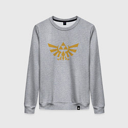 Свитшот хлопковый женский The Legend of Zelda, цвет: меланж