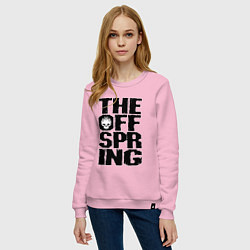 Свитшот хлопковый женский The Offspring, цвет: светло-розовый — фото 2