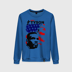 Свитшот хлопковый женский Mike Tyson: USA Boxing, цвет: синий