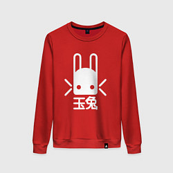 Свитшот хлопковый женский Destiny Rabbit, цвет: красный