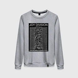 Свитшот хлопковый женский Joy Division: Unknown Pleasures, цвет: меланж