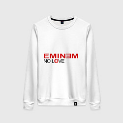 Свитшот хлопковый женский Eminem: No love, цвет: белый