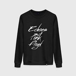 Свитшот хлопковый женский Echoes of Pink Floyd, цвет: черный