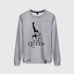 Свитшот хлопковый женский Queen: Rock You, цвет: меланж