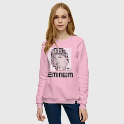 Свитшот хлопковый женский Eminem labyrinth, цвет: светло-розовый — фото 2