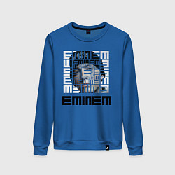 Свитшот хлопковый женский Eminem labyrinth, цвет: синий