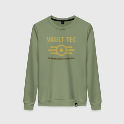 Свитшот хлопковый женский Vault Tec, цвет: авокадо