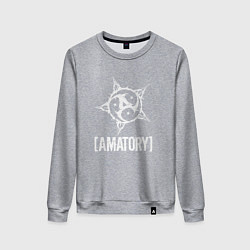 Свитшот хлопковый женский Amatory Style, цвет: меланж