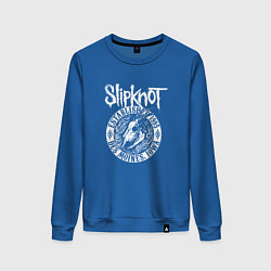 Свитшот хлопковый женский Slipknot est 1995, цвет: синий