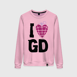 Женский свитшот I love GD