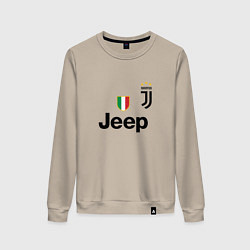 Свитшот хлопковый женский Ronaldo: Juve Sport, цвет: миндальный