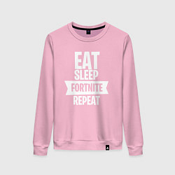 Женский свитшот Eat Sleep Fortnite Repeat