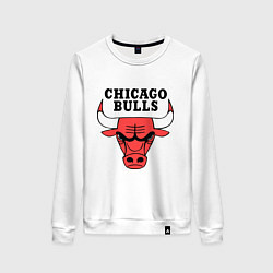 Свитшот хлопковый женский Chicago Bulls, цвет: белый