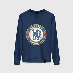 Свитшот хлопковый женский Chelsea FC, цвет: тёмно-синий