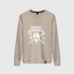 Свитшот хлопковый женский Hunters: What's your is mine, цвет: миндальный