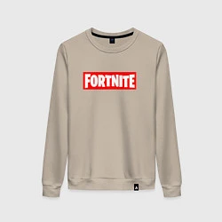 Свитшот хлопковый женский Fortnite Supreme, цвет: миндальный