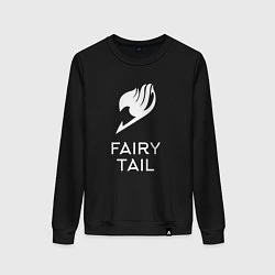 Свитшот хлопковый женский Fairy Tail, цвет: черный