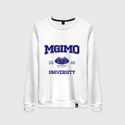 Свитшот хлопковый женский MGIMO University, цвет: белый