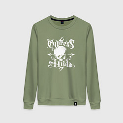 Свитшот хлопковый женский Cypress Hill, цвет: авокадо