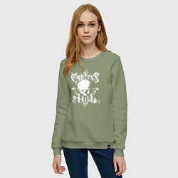Свитшот хлопковый женский Cypress Hill, цвет: авокадо — фото 2