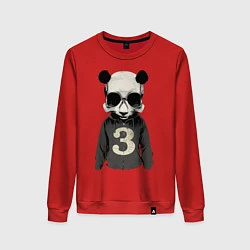 Свитшот хлопковый женский Brutal Panda, цвет: красный