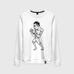Свитшот хлопковый женский Tony Ferguson art, цвет: белый