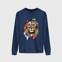 Свитшот хлопковый женский Lion Art, цвет: тёмно-синий