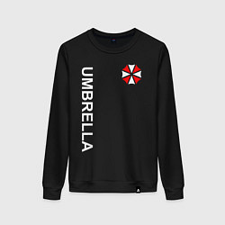 Свитшот хлопковый женский UMBRELLA CORP, цвет: черный