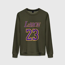 Свитшот хлопковый женский LeBron 23, цвет: хаки