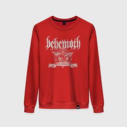 Свитшот хлопковый женский Behemoth: The Satanist, цвет: красный