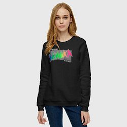 Свитшот хлопковый женский Mishka NYC x Tessa Violet, цвет: черный — фото 2